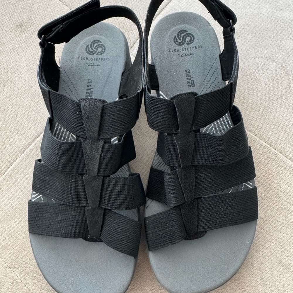 Cloudsteppers by Clarks Black Sandals